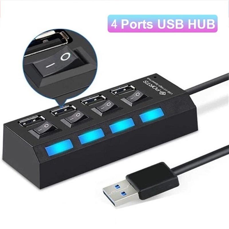 Multi Port Usb Hub - Hub USB 4 en 1, commutateur