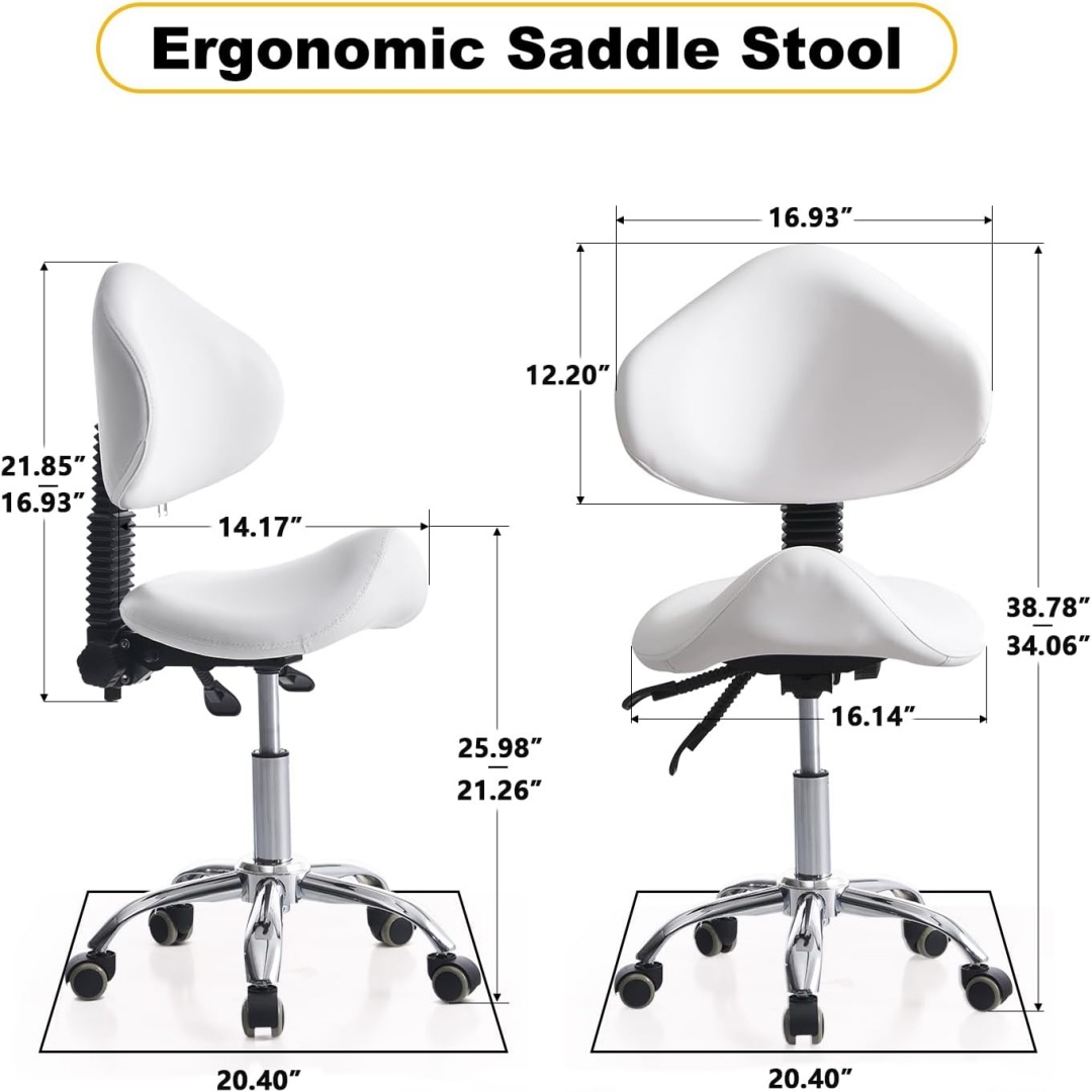 Tabouret de selle roulant avec - Office Tech Chair avis et prix