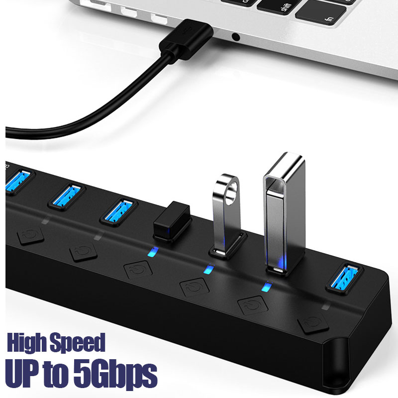Hub USB 3.0 7 en 1, adaptateur - Multi Port Usb Hub avis et prix