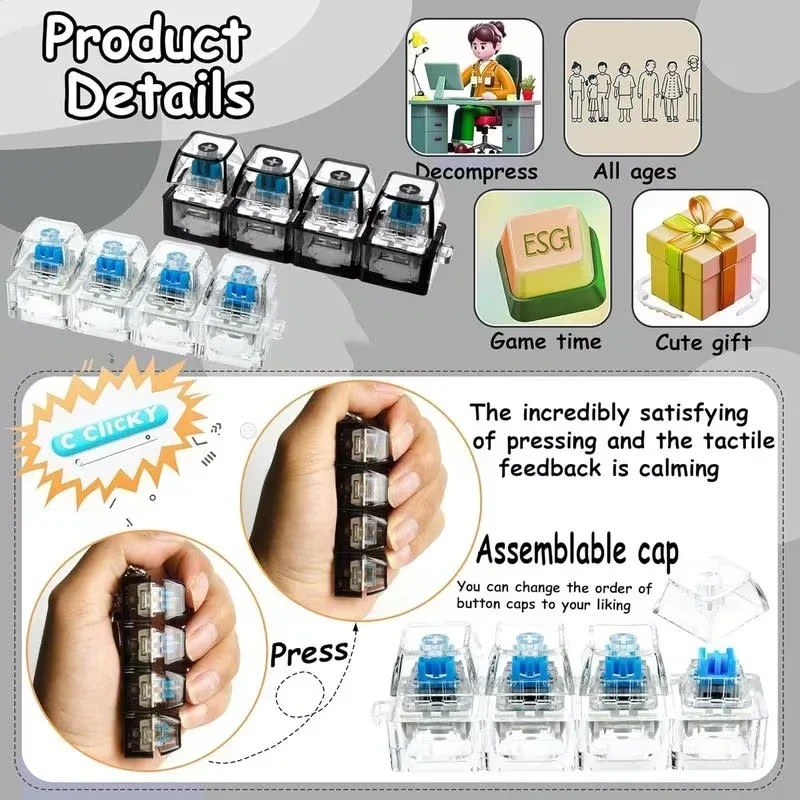 1 pièce Porte-clés LED anti-st - Office Productivity Tech avis et prix